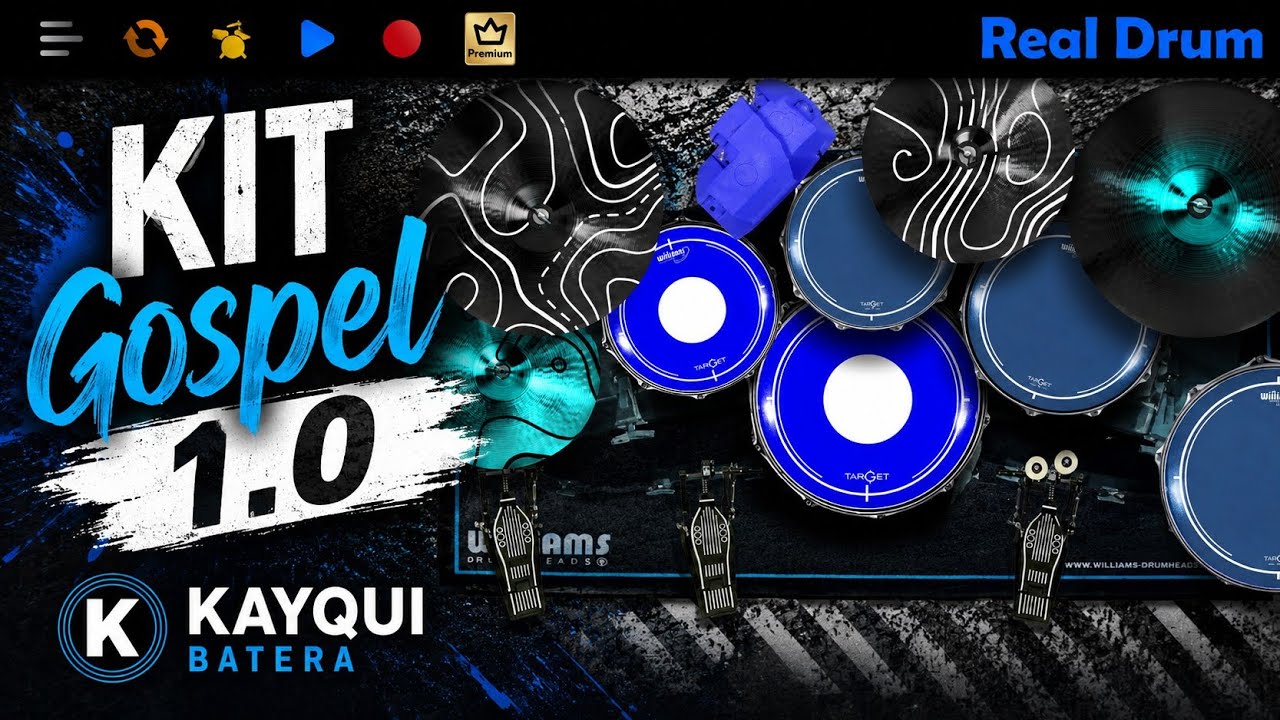 KIT GOSPEL (1.0 EXCLUSIVO DO CANAL) | REAL DRUM| BY KAYQUI BATERA