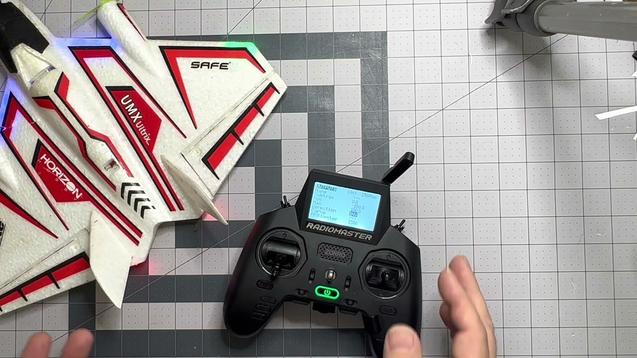 Setting up a Radiomaster Zorro with an Eflite Ultrix.
