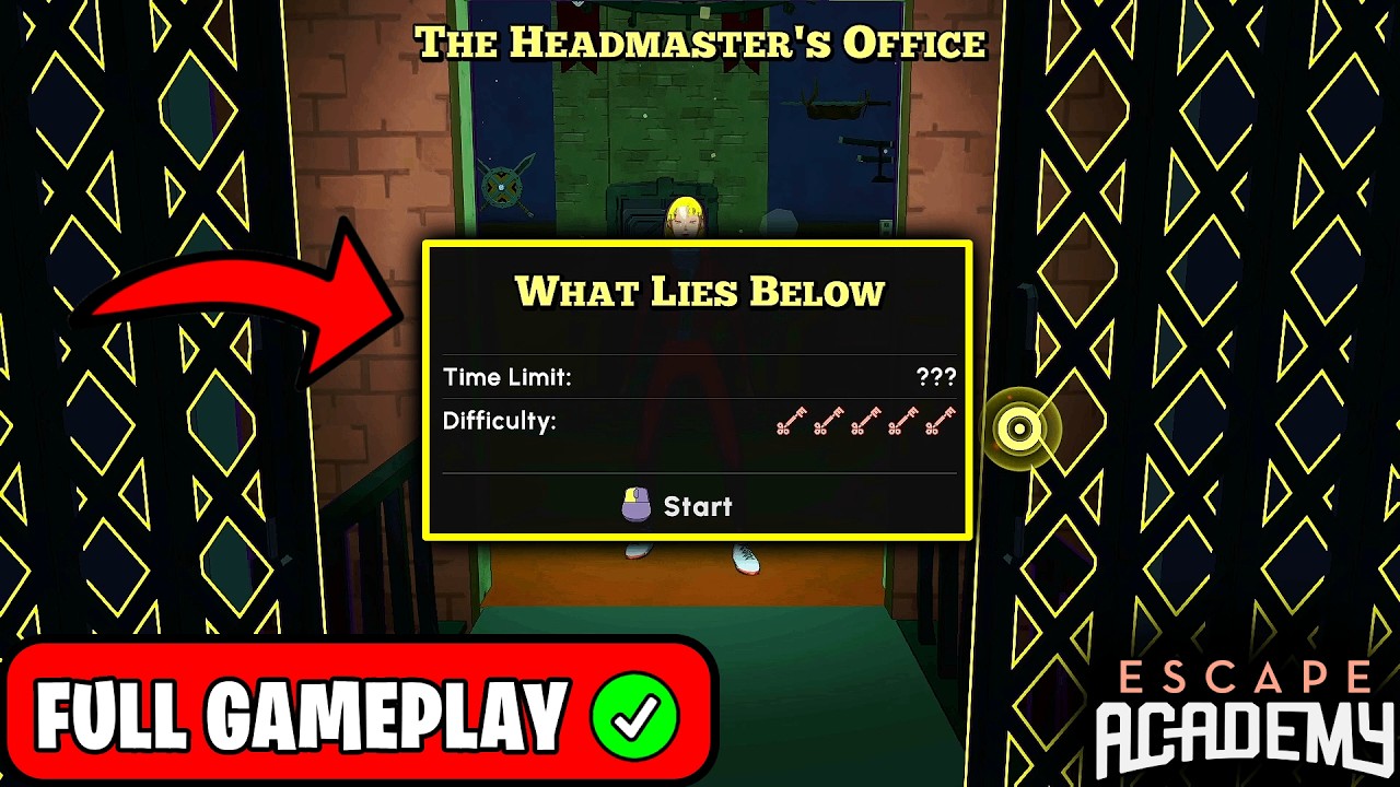 Escape Academy - What Lies Below - Walkthrough Full Gameplay (FINAL LEVEL)