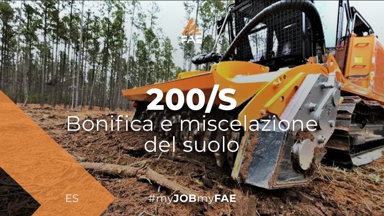 Veicolo Cingolato con Fresa Forestale 200/S