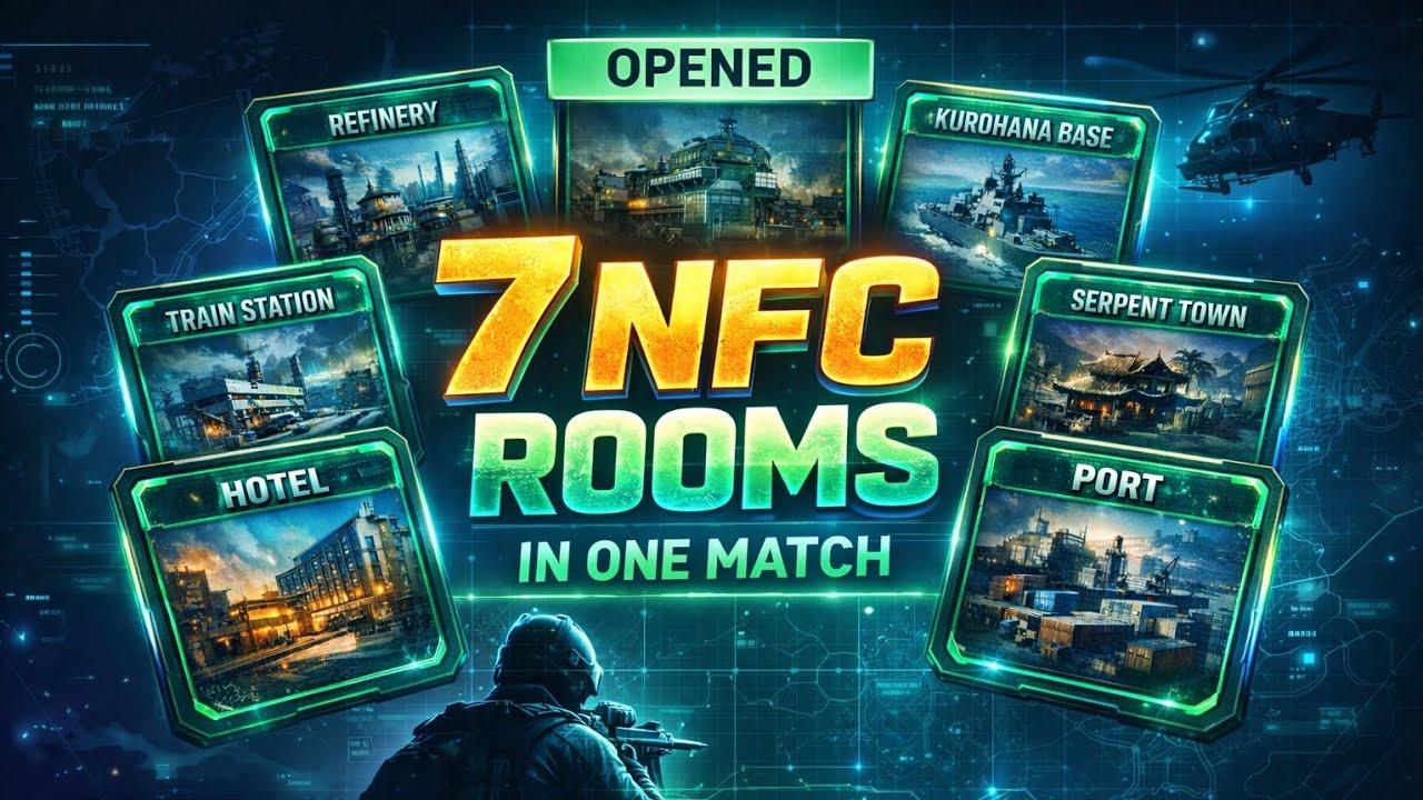 OPENED 7 NFC ROOMS in ONE MATCH! (Kurohana Ship + Base) | CODM DMZ