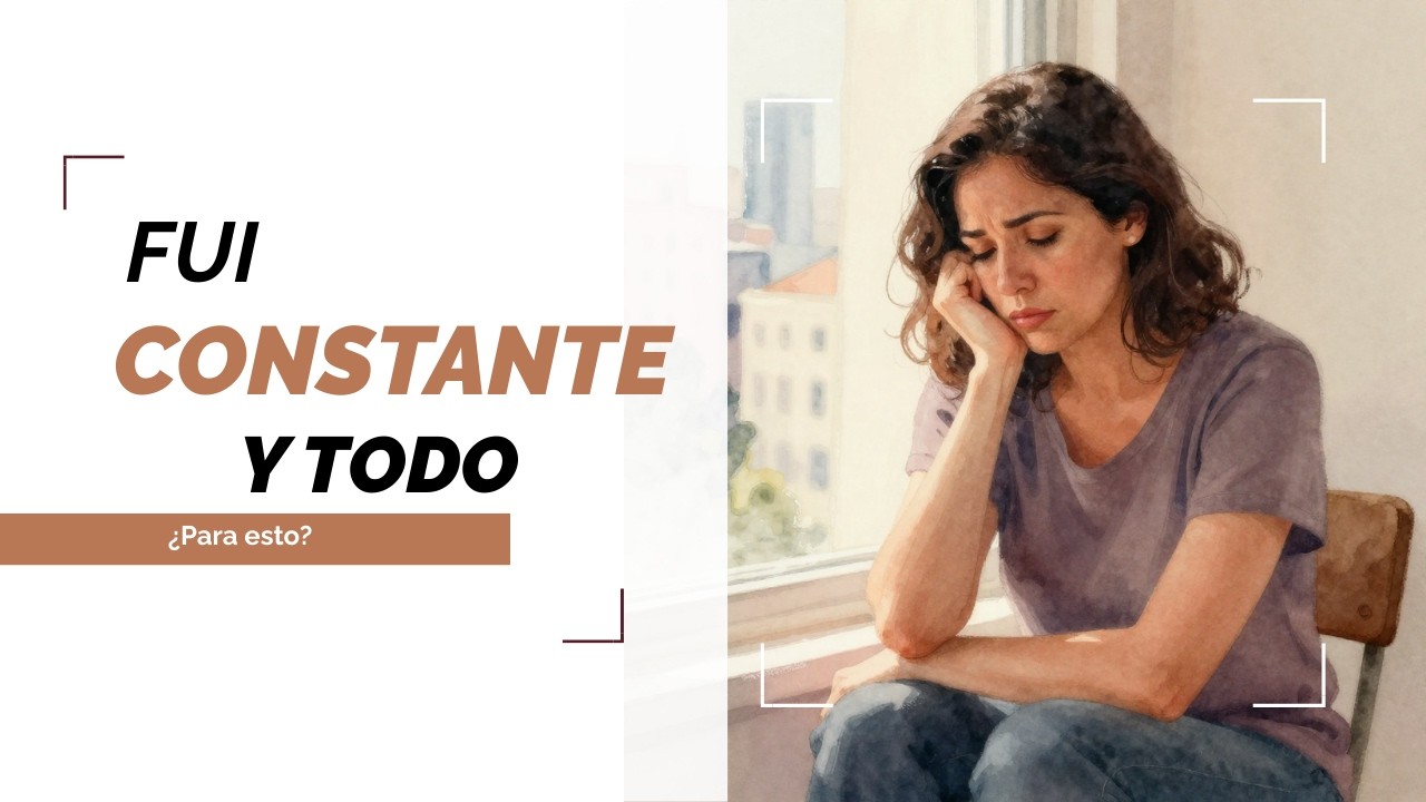 A LOS 40 SENTÍA QUE TODO HABÍA SIDO UN FRACASO… Y NO ERA POR FALTA DE ESFUERZO