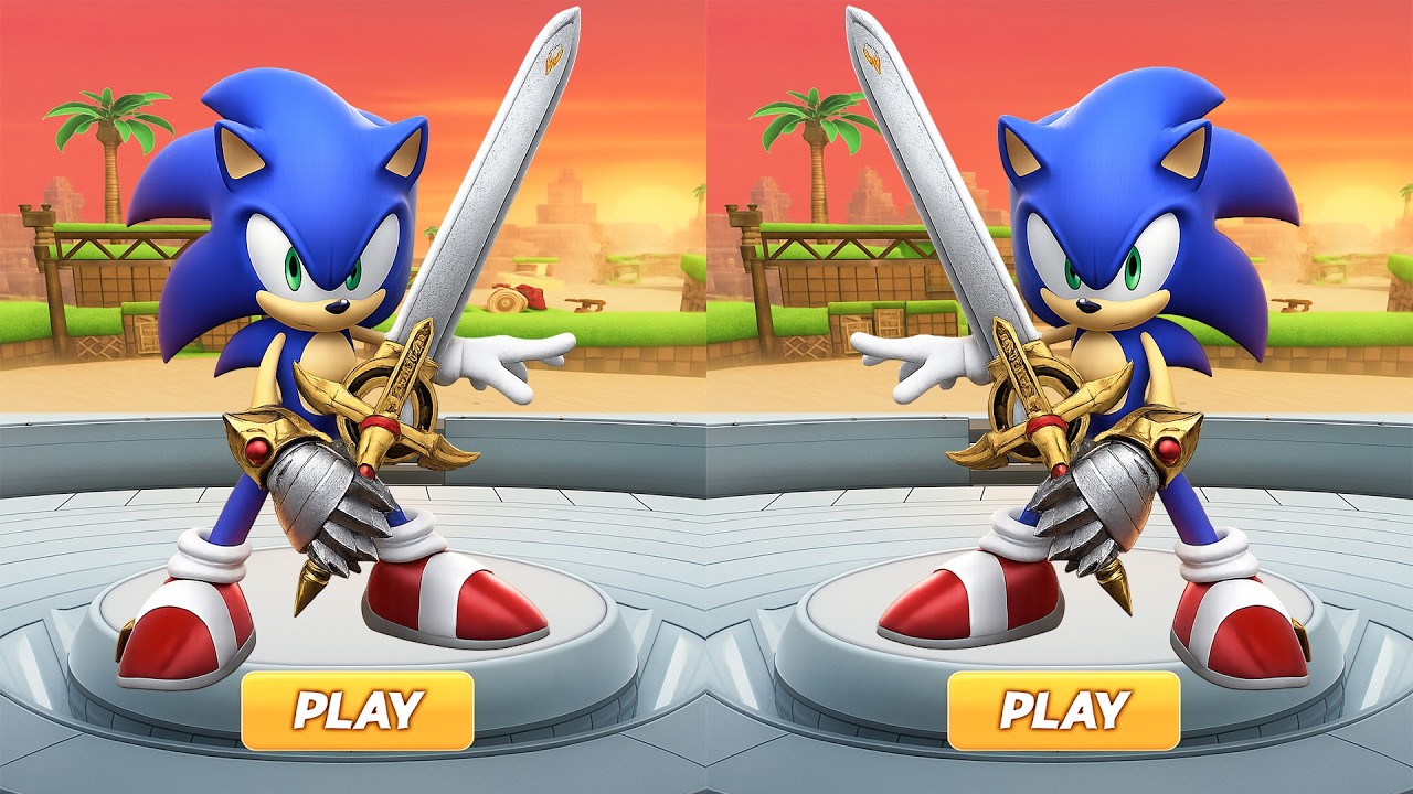 Скоростная битва в Sonic Forces - Соник и Калибурн: скоро выйдет обновление с новым персонажем.