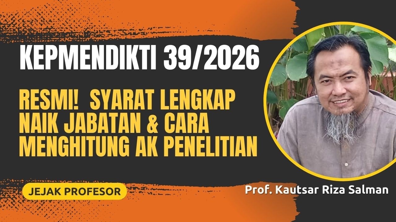 RESMI! Syarat Lengkap Naik Jabatan dari Lektor hingga Profesor & Menghitung Proporsi AK Penelitian