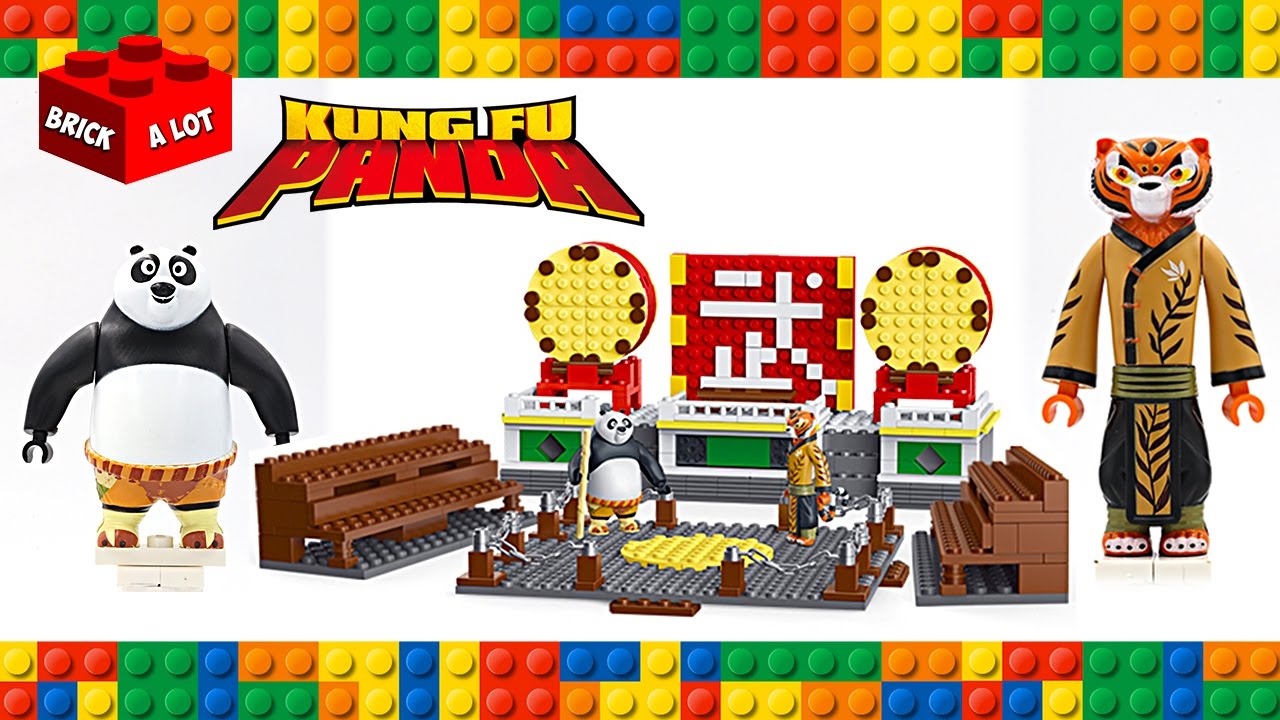Lego Kung Fu Panda Po VS Tigeress Training Arena Unofficial Set - Speed Build