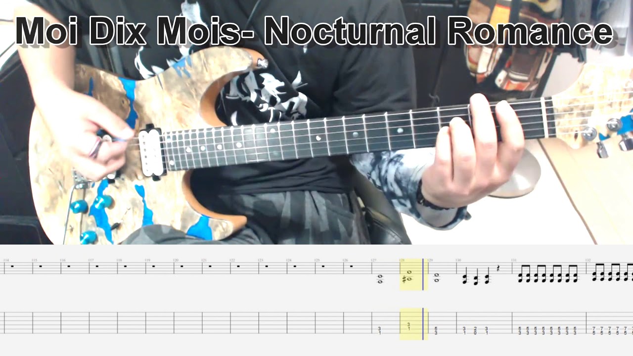Moi Dix Mois - Nocturnal Romance ギター弾いてみた【guitar cover tab有】