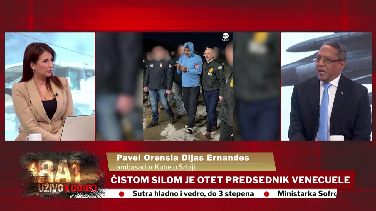 RAT UŽIVO - Ambasador Kube u Beogradu: Šta stoji iza napada na Venecuelu