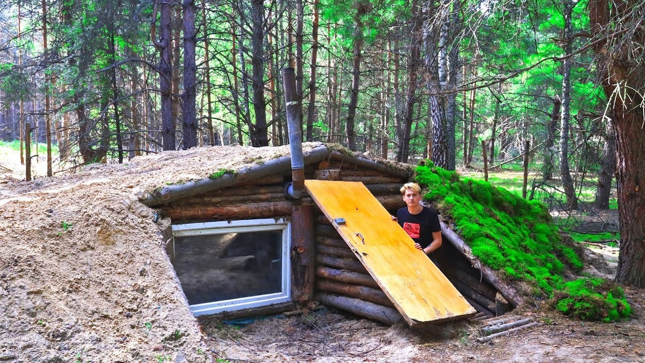 I built a 3-room dugout on 2 floors underground. Getting ready for winter.