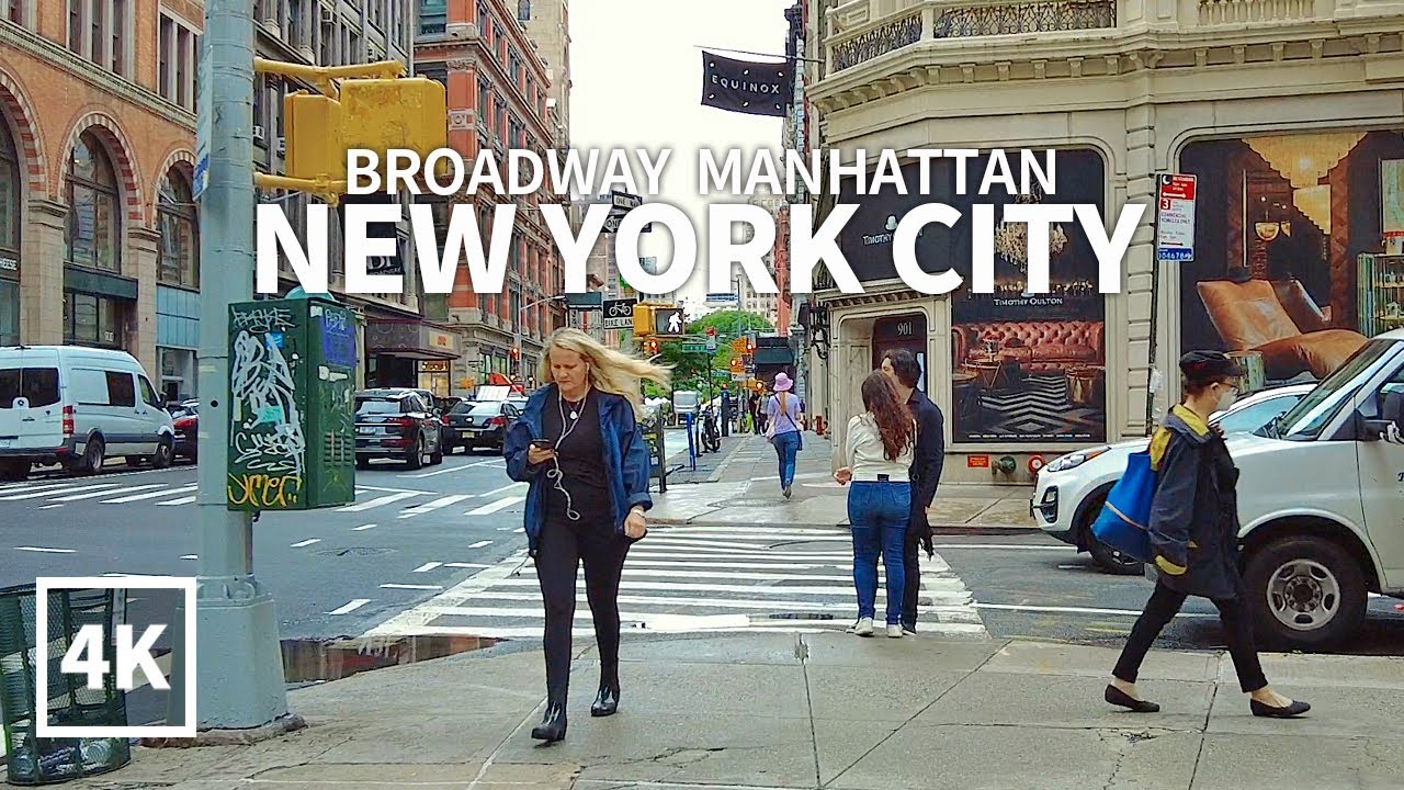 [4K] NEW YORK CITY - Walking Broadway from 36th Street to 17th Street, Midtown Manhattan USA, Travel