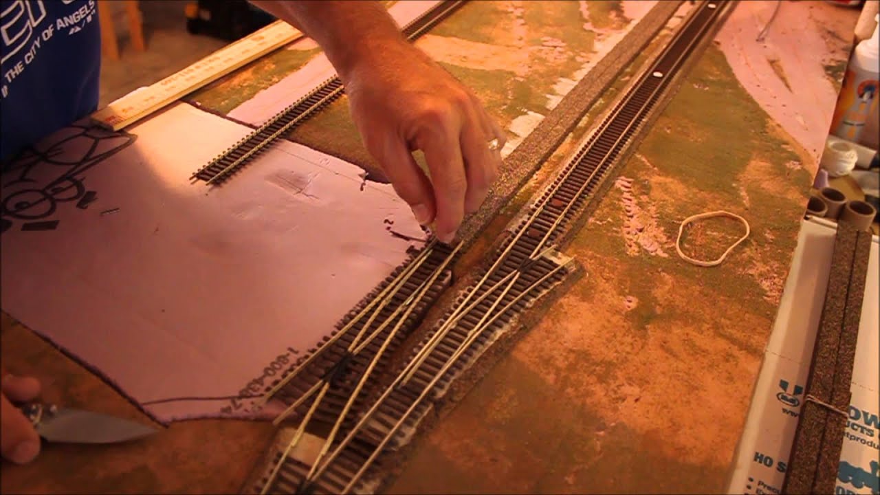 Building Sidewinder Junction: Installing The Interchange Track - VLog 20140517