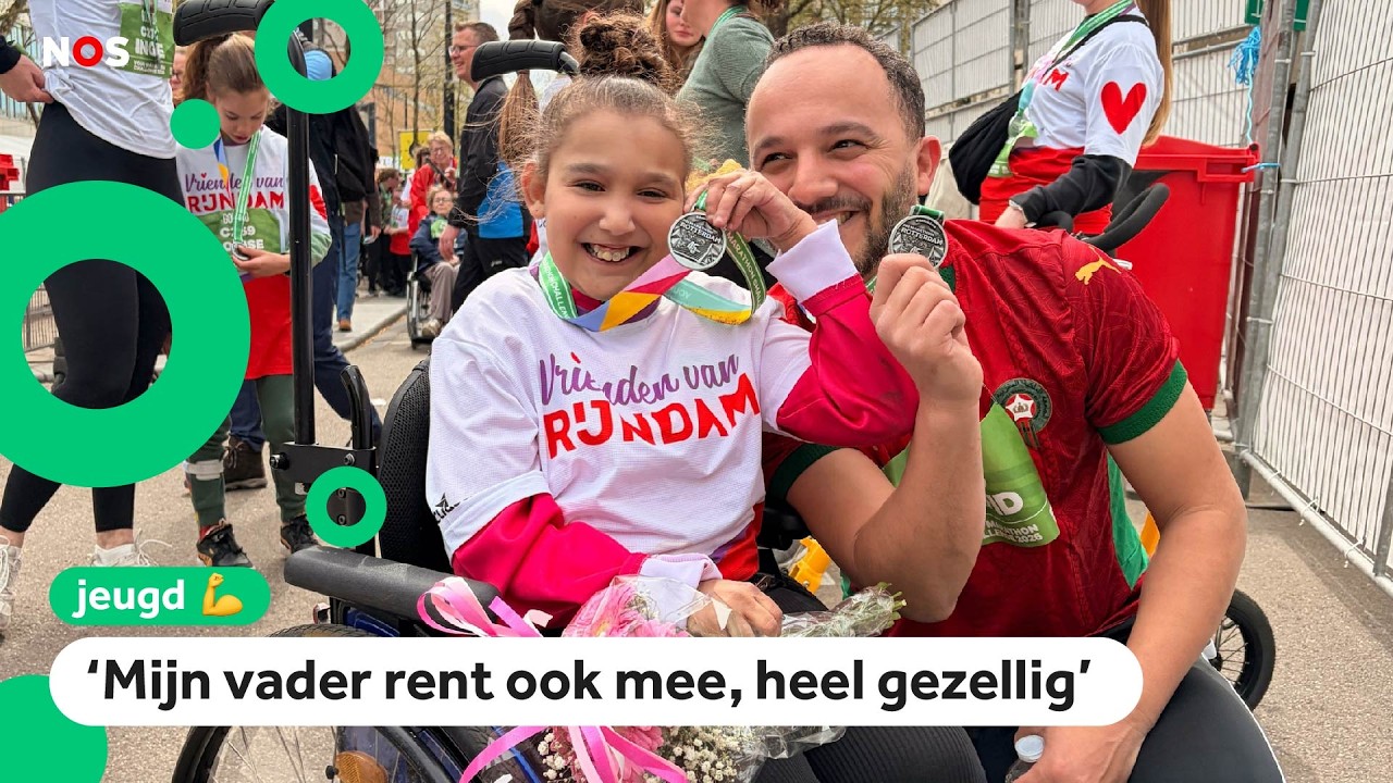 Maroua en duizenden andere kinderen doen stukje van de marathon