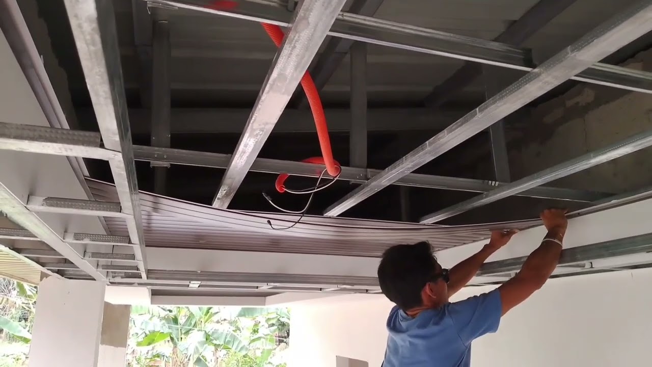 Installing PVC Panel with Cove light Ceiling👍👍