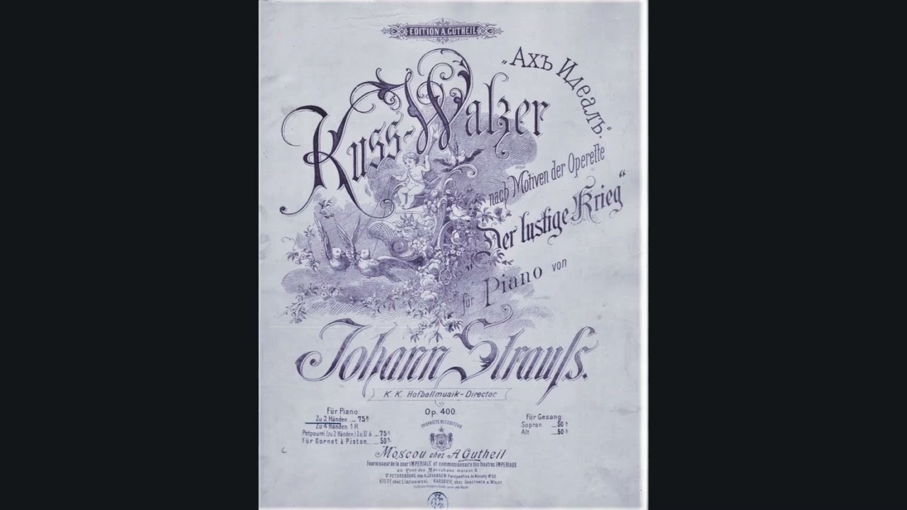 KUSS WALZER nach motiven der operette 'Der Lustige Krieg' (Johann Strauss II) THEMODIST TL20866