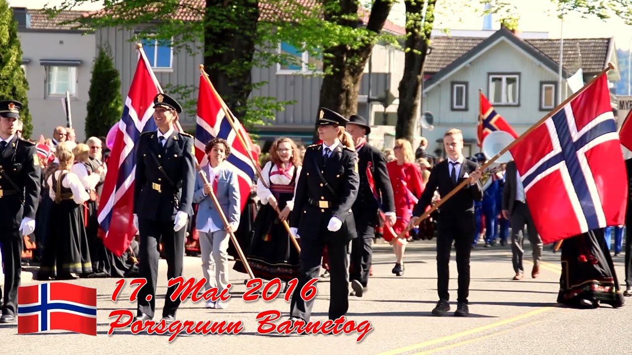 Barnetoget i Porsgrunn 17. Mai 2016