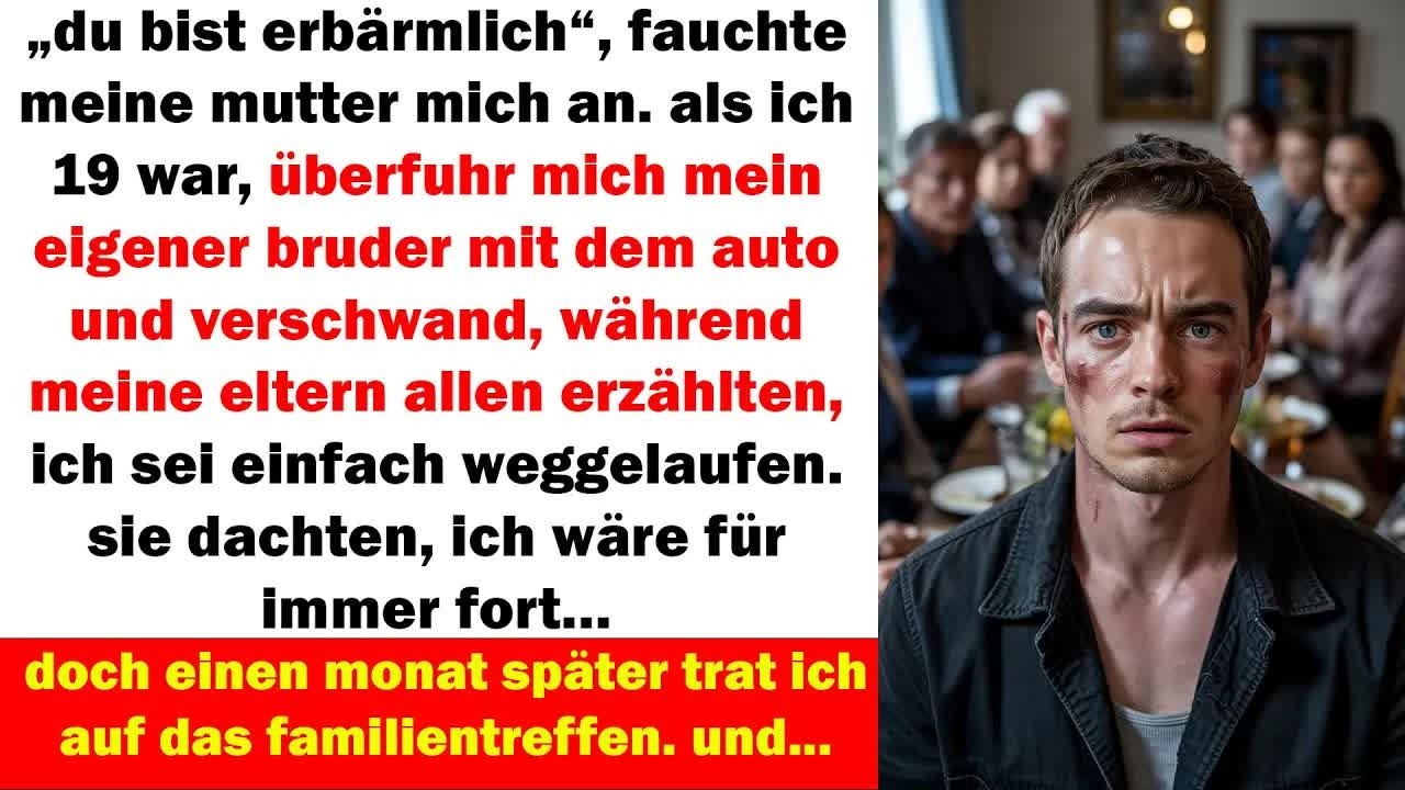 meine eltern sagten, ich sei weggelaufen einen monat später stand ich beim familientreffen vor ihnen