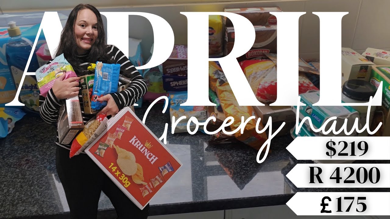 April Grocery Haul | Groceries for a family of 4 | Monthly Grocery Haul