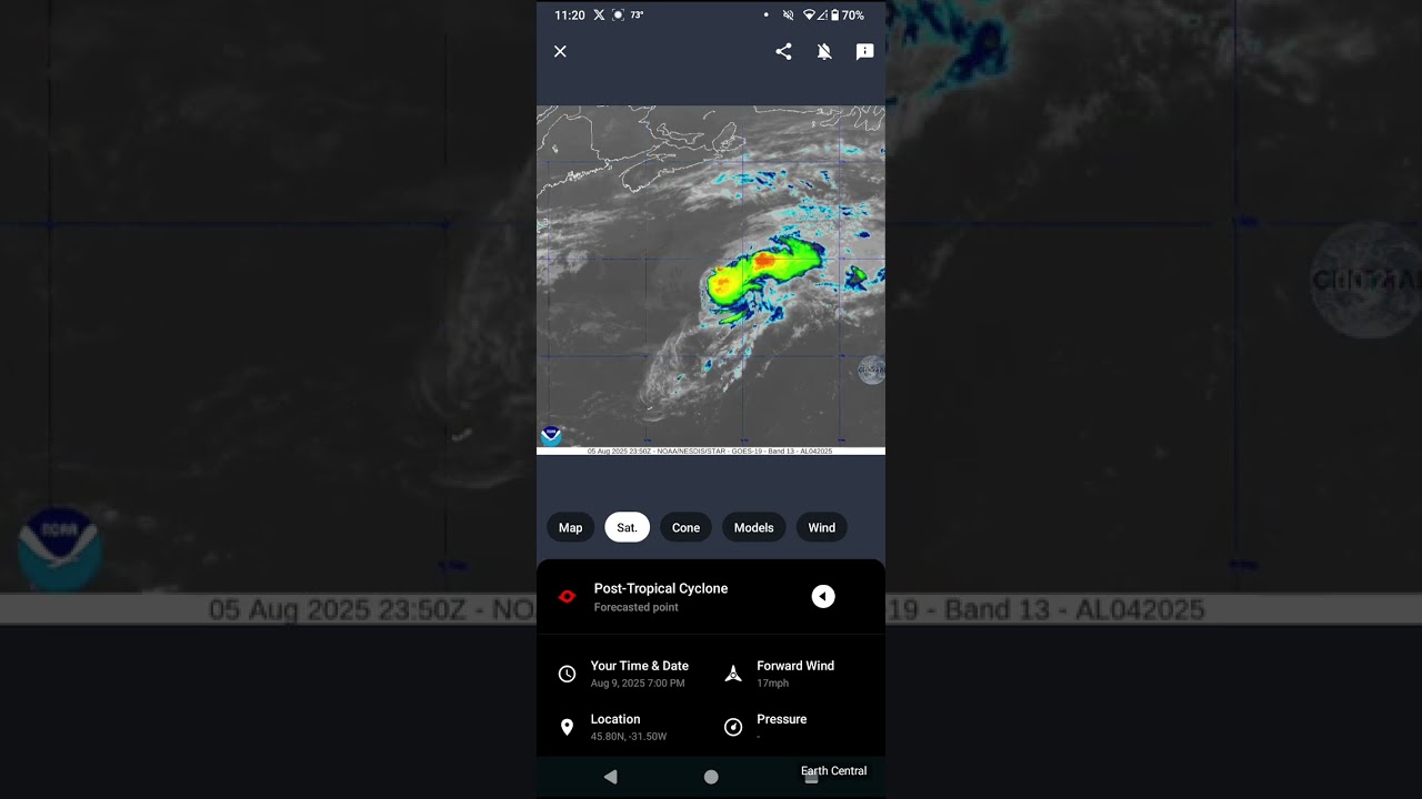Tropical Storm Dexter Weakens