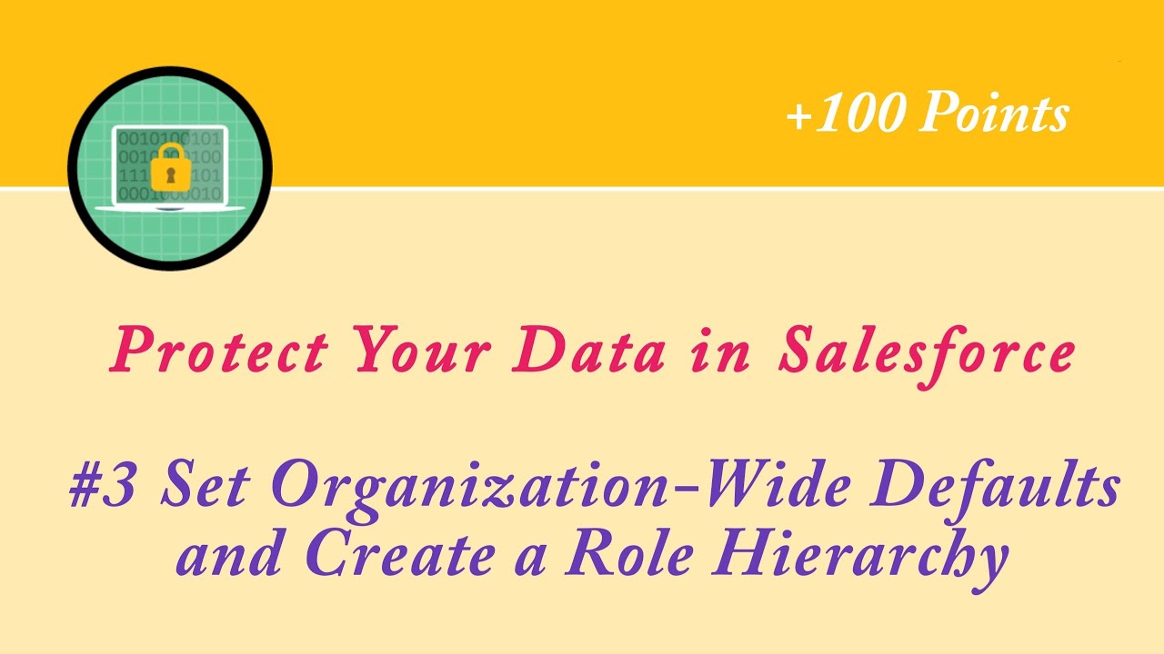 Set Organization-Wide Defaults and Create a Role Hierarchy||Protect Your Data in Salesforce||Admin