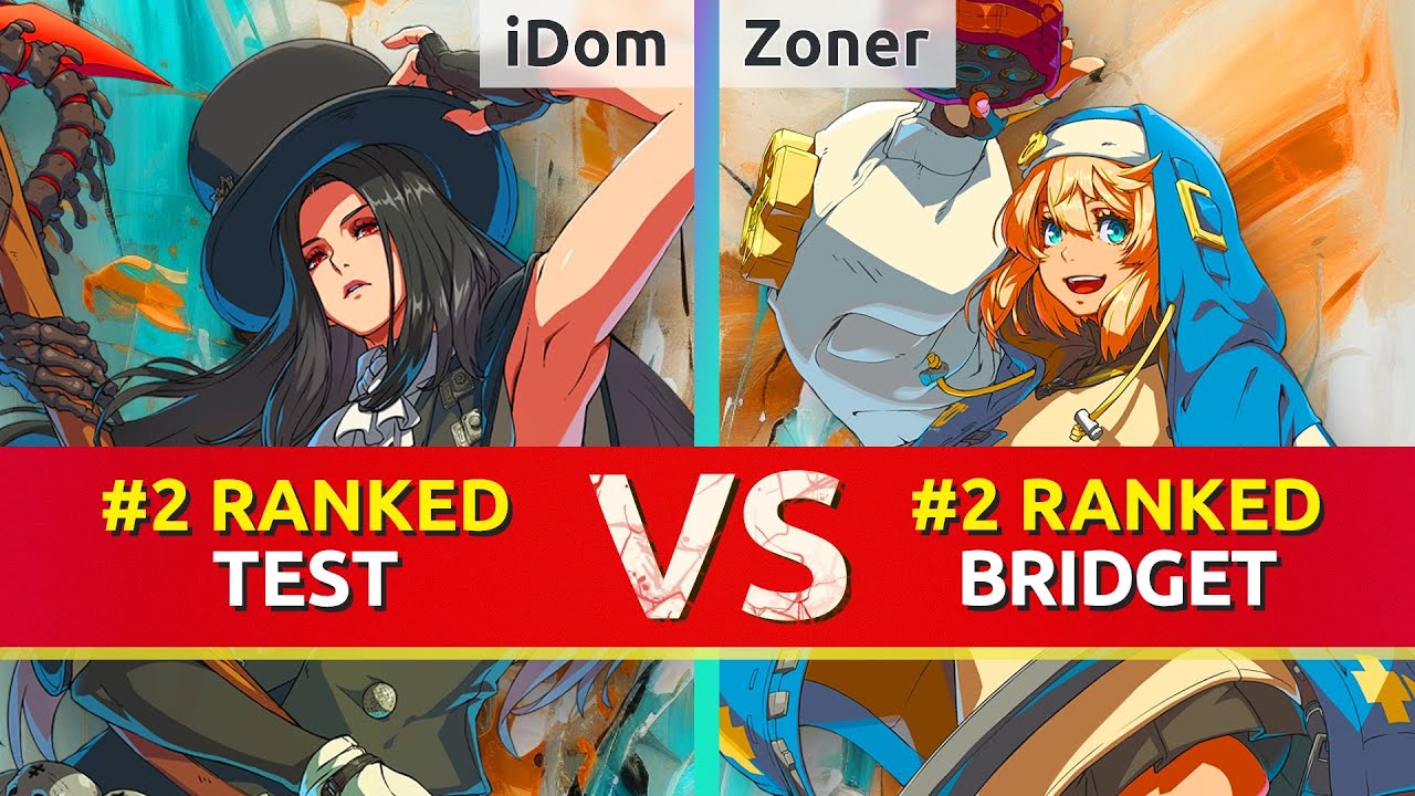 GGST ▰ iDom (#2 Ranked Testament) vs Zoner | Kshuewhatdamoo (#2 Ranked Bridget). High Level Gameplay