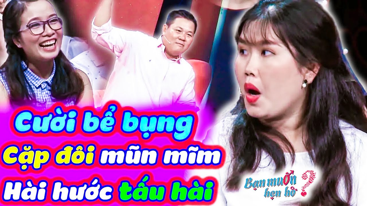 Cặp đôi mũm mĩm hài hước quậy banh sân khấu Bạn Muốn Hẹn Hò làm Quyền Linh Cát Tường cười tét rúng