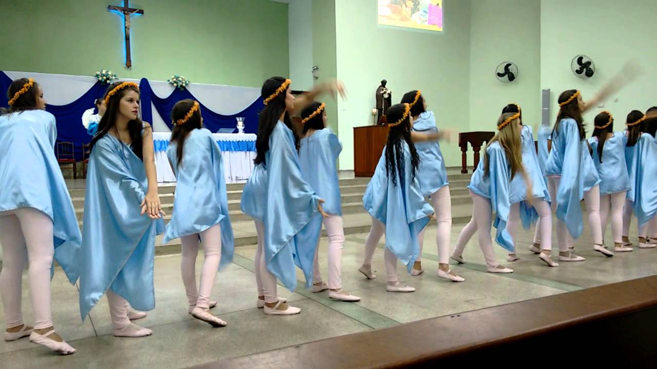 Apresentação do grupo de dança As Marias - Coroação de Maria - Paróquia São Benedito Bauru