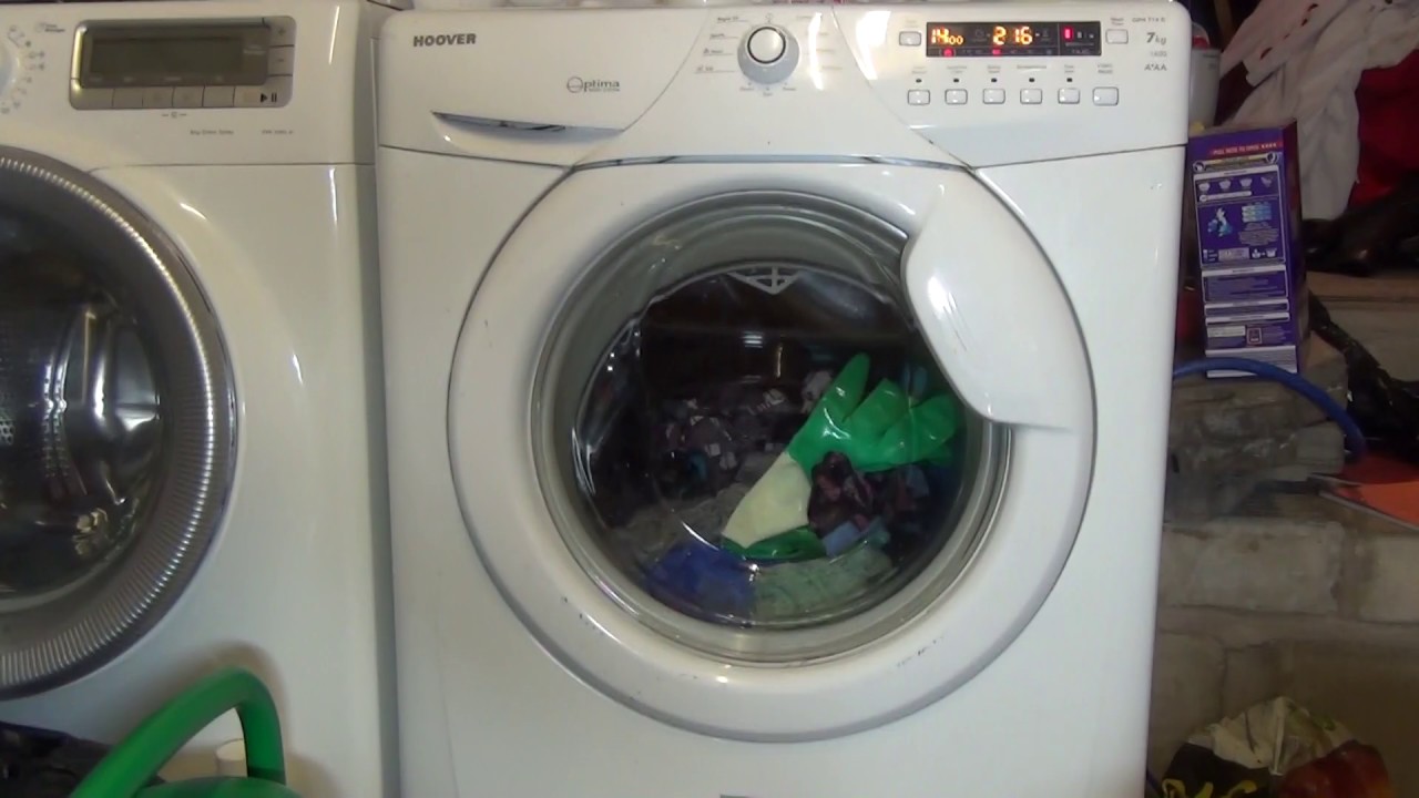 Hoover Optima OPH714D Washing Machine : Cotton Standard Eco 60'c (Full cycle)