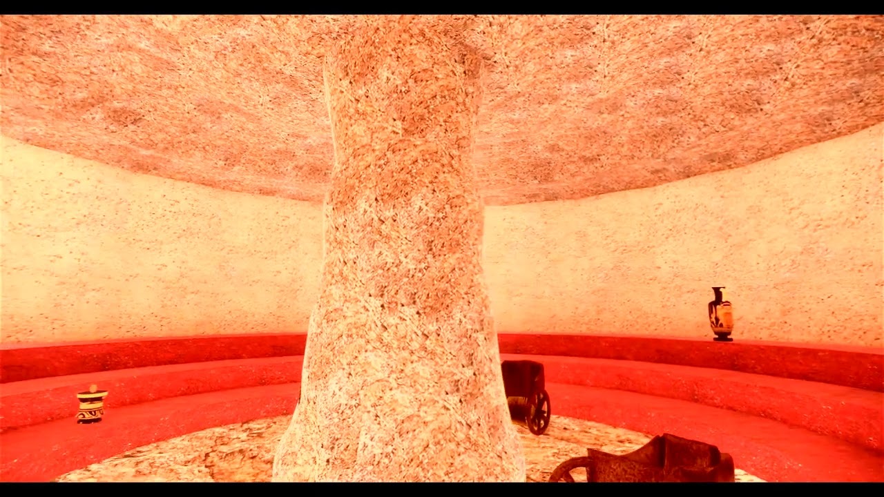 Ecco una delle tipologie di tombe etrusche di VOLTERRA, il tumulo scavato nella roccia