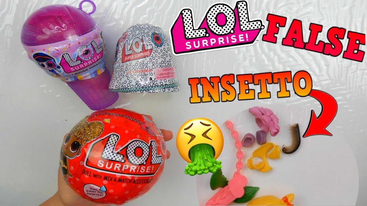 APRO LOL SURPRISE FALSE! HO TROVATO UN INSETTO NELLE LOL FAKE dell'EDICOLA! *Non ho PAROLE*