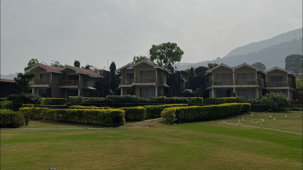 Saj by the lake | Resort in Malshej ghat | Lake side resort | Brick village room