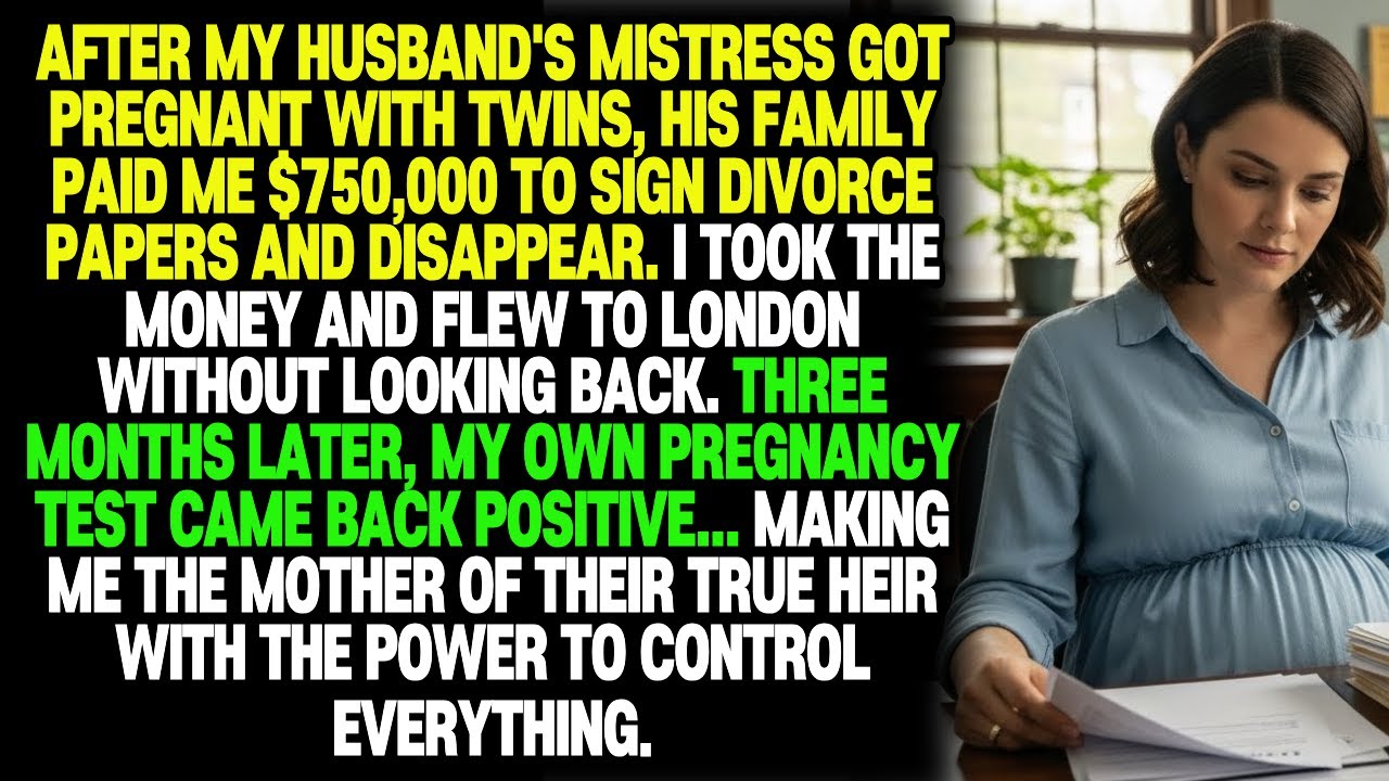 They Paid Me $750,000 to Disappear and Sign the Divorce — Then I Found Out I Was Pregnant