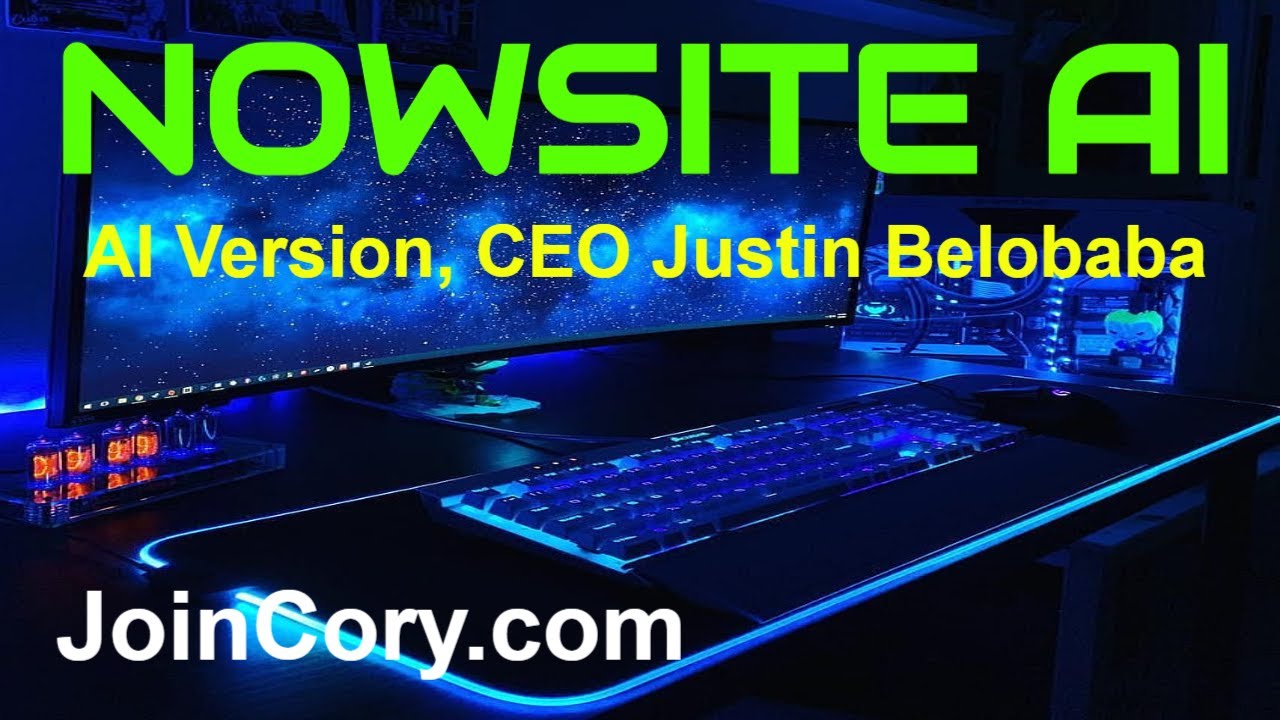 NOWSITE AI: LIVE Demo, New AI Version of CEO Justin Belobaba
