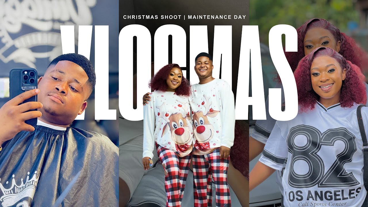 VLOGMAS, эпизод 6🎄: Рождественская фотосессия🧑‍🎄❤️/Макияж💄|Установка|