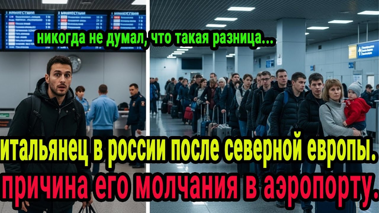 что довело итальянца до слёз сразу по прилёте в россию?