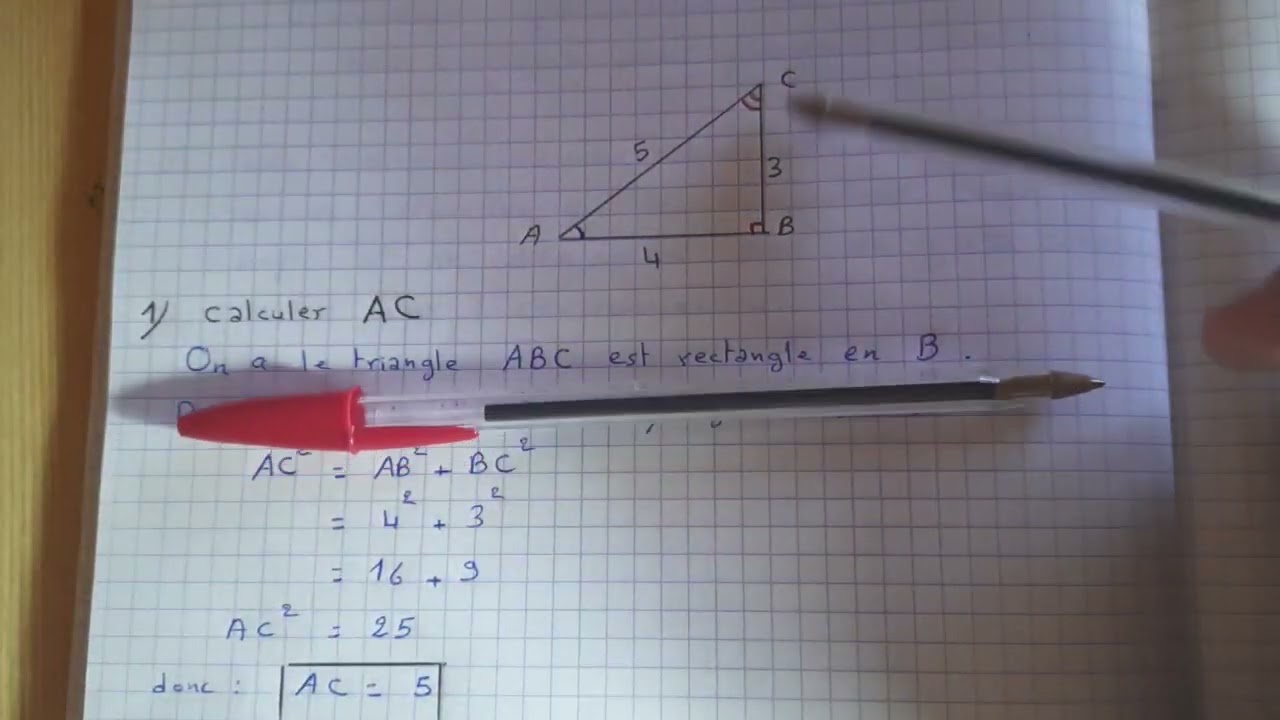 Exercice 4 page 84. maXi MATHS. Trigonométrie .3ASC.