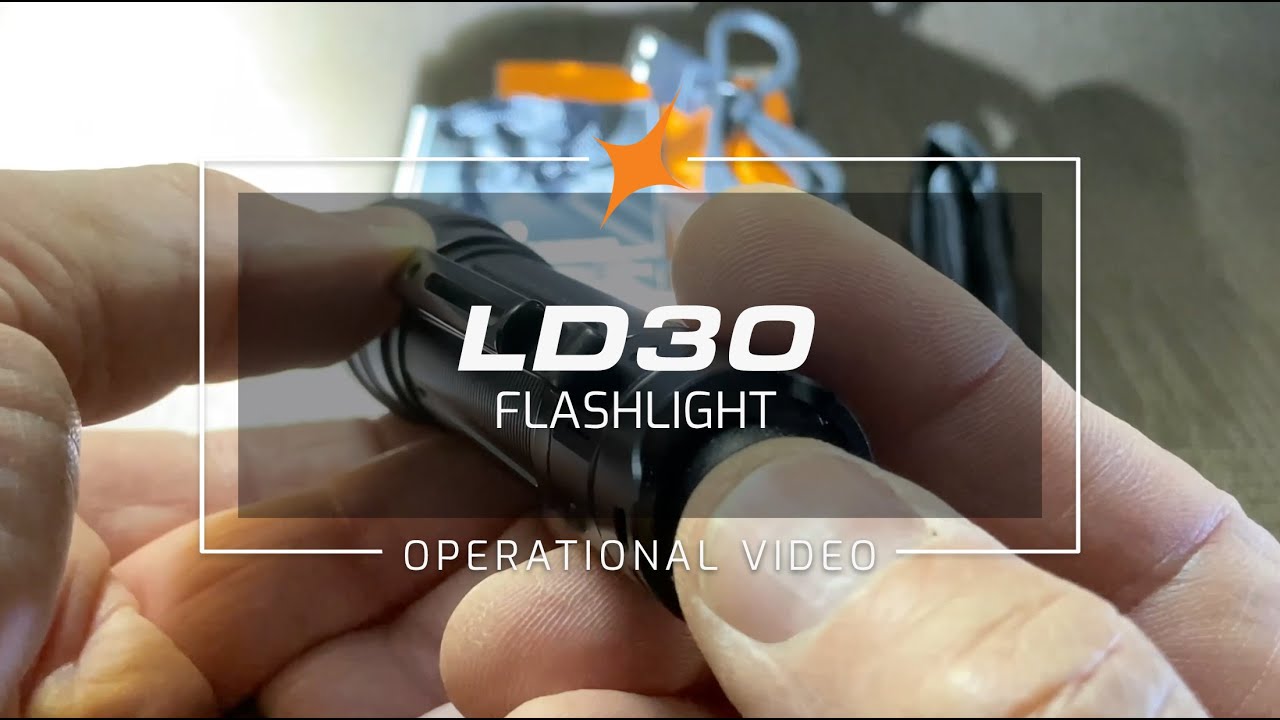 Fenix LD30 Flashlight Operational Demo Video
