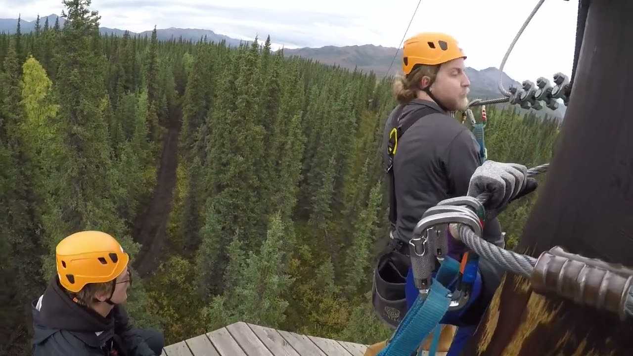 Zip Lining in Alaska Video 2 August 2025
