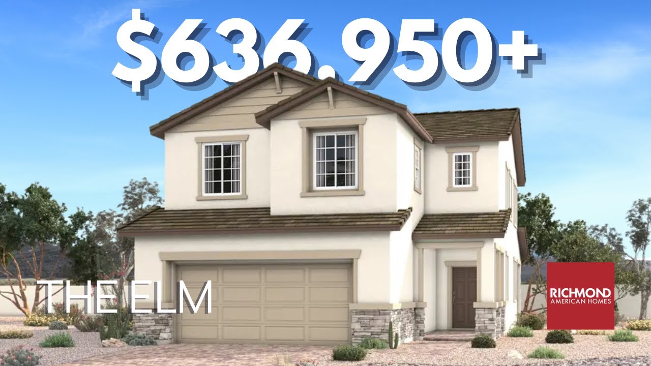 Прекрасный новый дом на продажу в юго-западной части Лас-Вегаса | The Elm at Lexington Chase Rich...