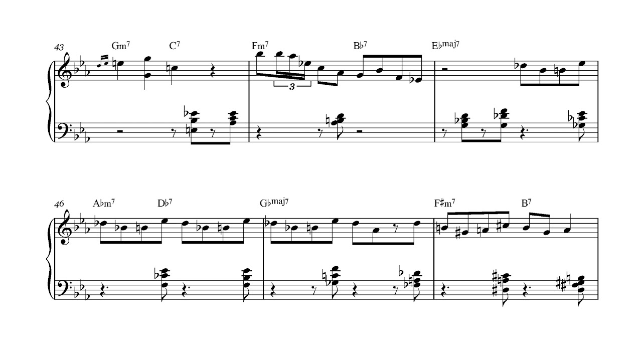 Benny Green - Just a Tadd [ Transcription ]