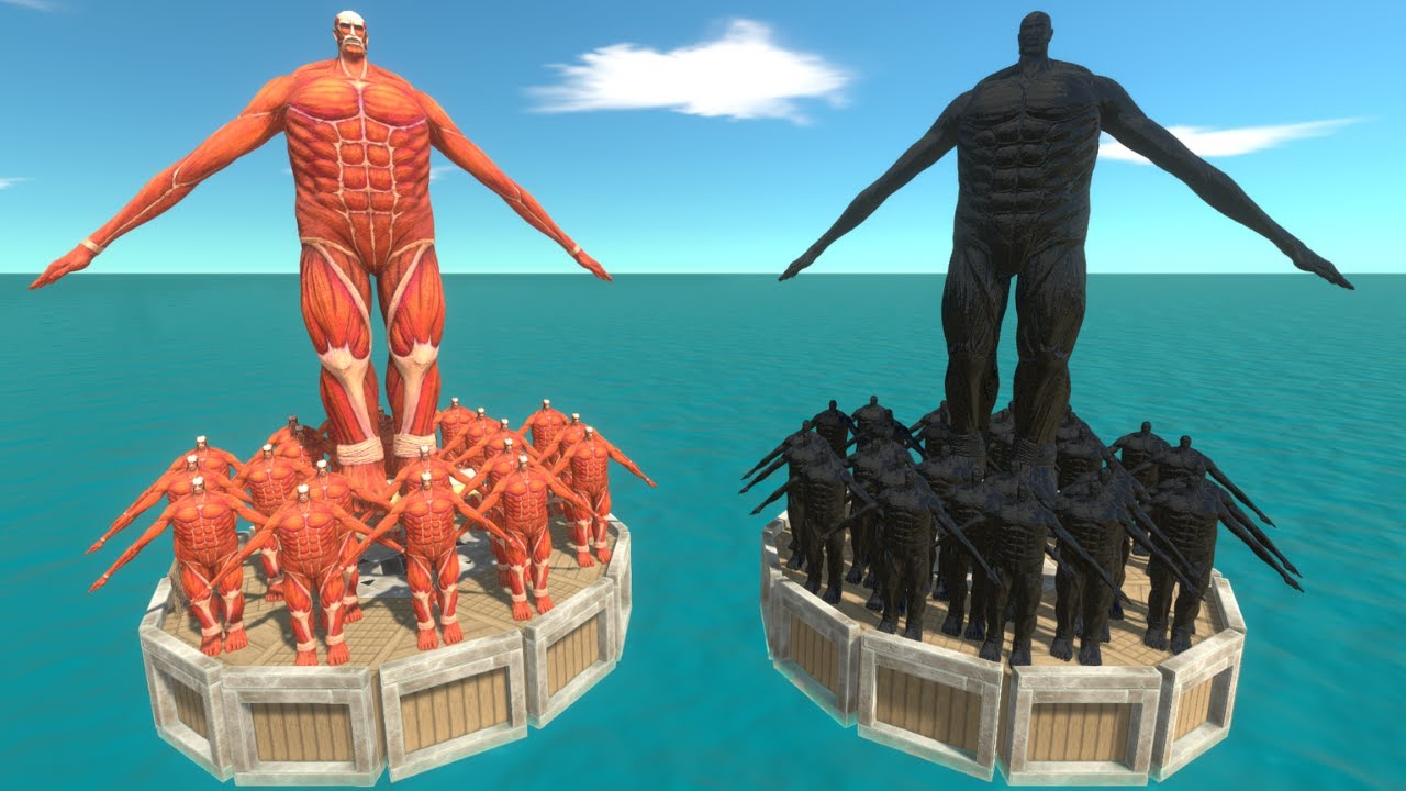 Shadow of Colossal Titan Coliseum Challenge | Colossal Titan vs Shadow Itsef - ARBS
