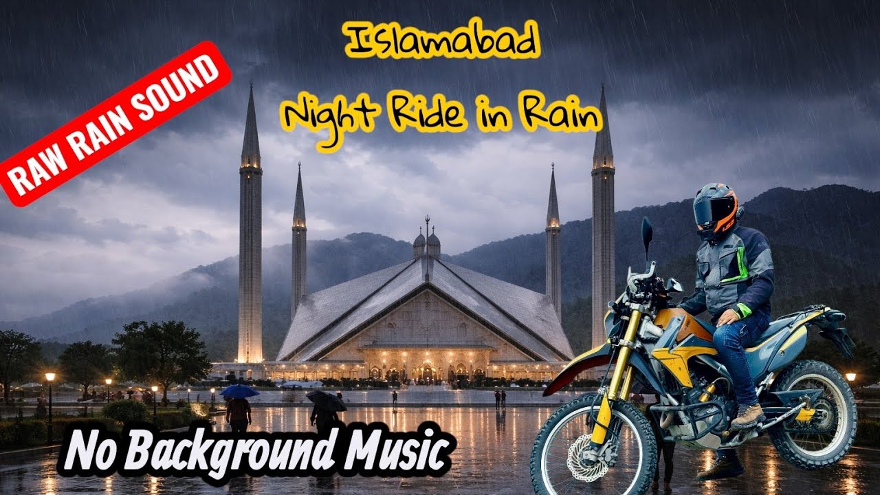 Tofani Barish 🌧️ | Midnight Motorcycle Ride in Islamabad #rainride #islamabad 