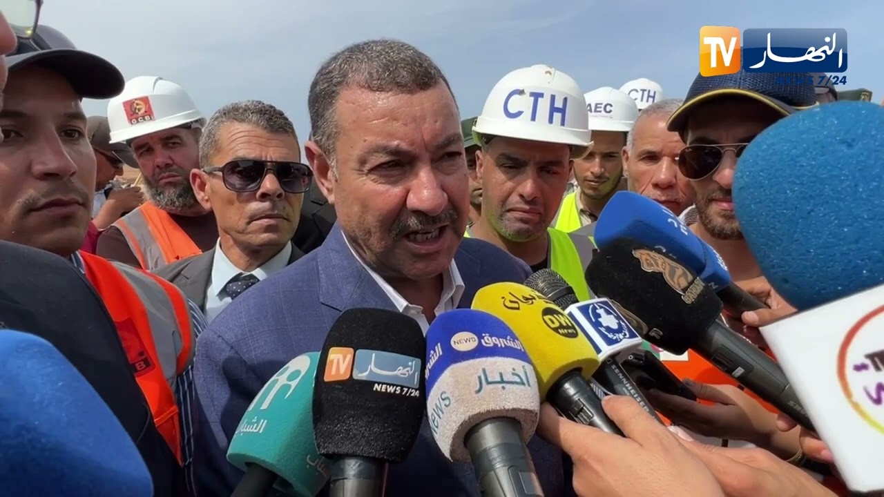 تقدم ملحوظ في اشغال انجاز محطة تحلية مياه البحر بعين الكرمة في وهران