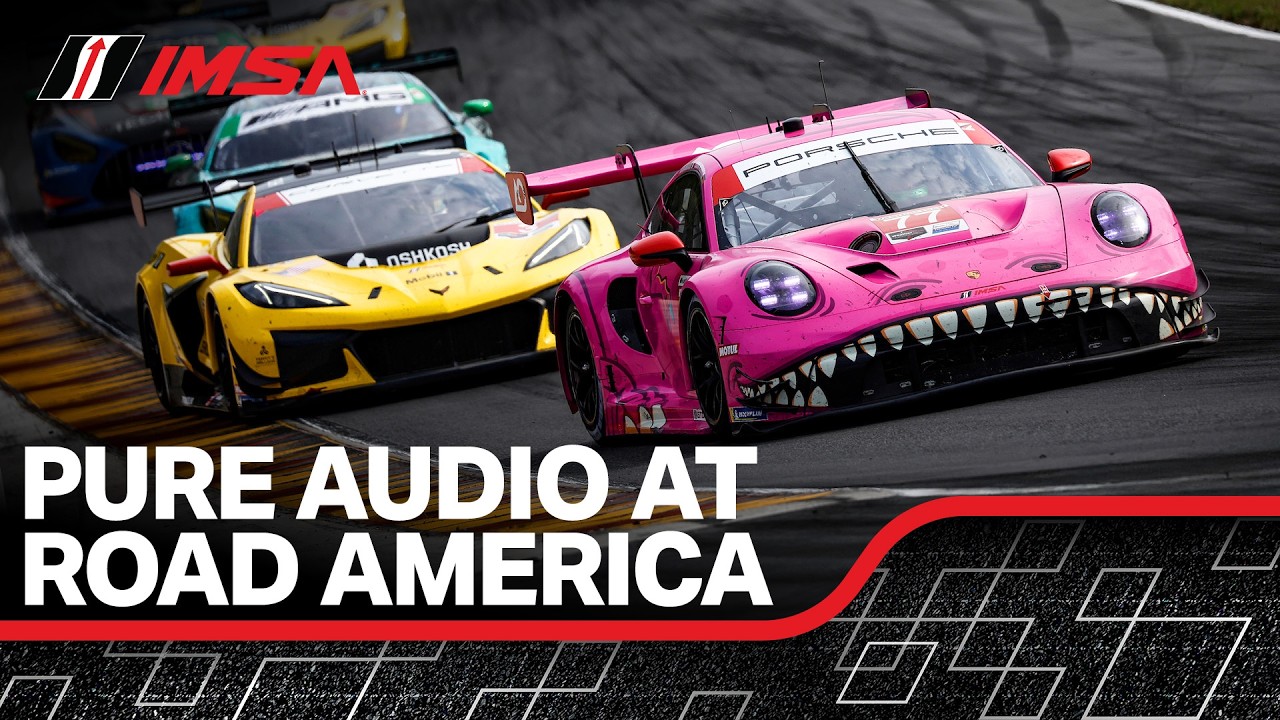 Road America ASMR | 38 Minutes of the 2024 IMSA WeatherTech Race Broadcast with Car Audio Only