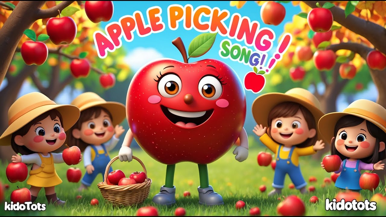 &ldquo;Apple Picking Song for Kids 🍎 | Fun Autumn Harvest Nursery Rhyme | KidoTots&rdquo; #nurseryrhymes