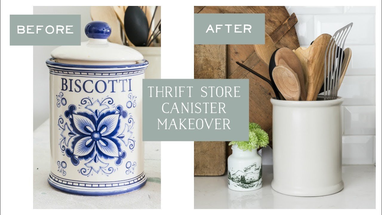 DIY Crock Pottery From Thrift Store Find