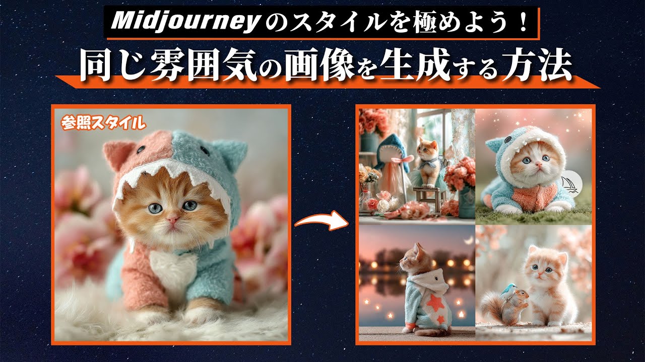 【絶対理解したい】Midjourneyで同じ雰囲気の画像を生成する方法まとめ｜スタイル参照(--sref)＆スタイルコード＆ムードボードを徹底解説！