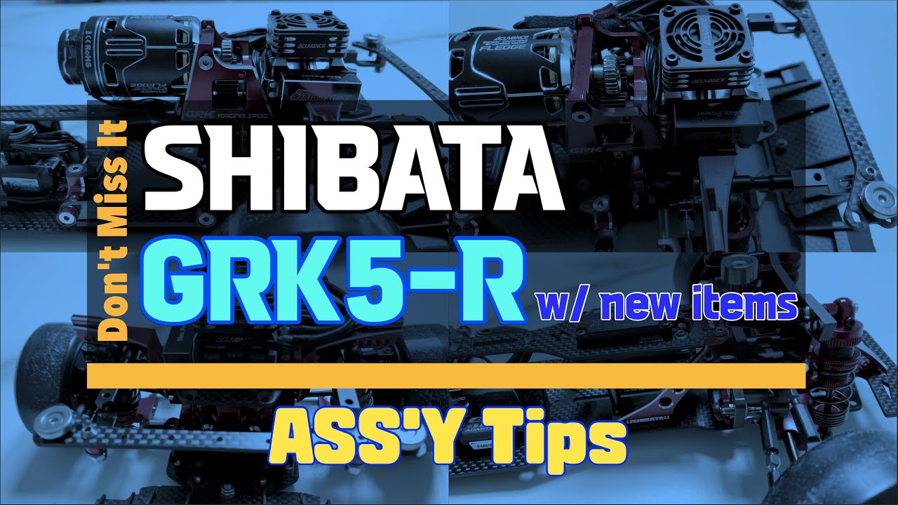 Shibata GRK5-R ASS'Y Tips w/ new items (sub.ENG) #grk #grk5 #shibata #assemble #rc #drift #tips