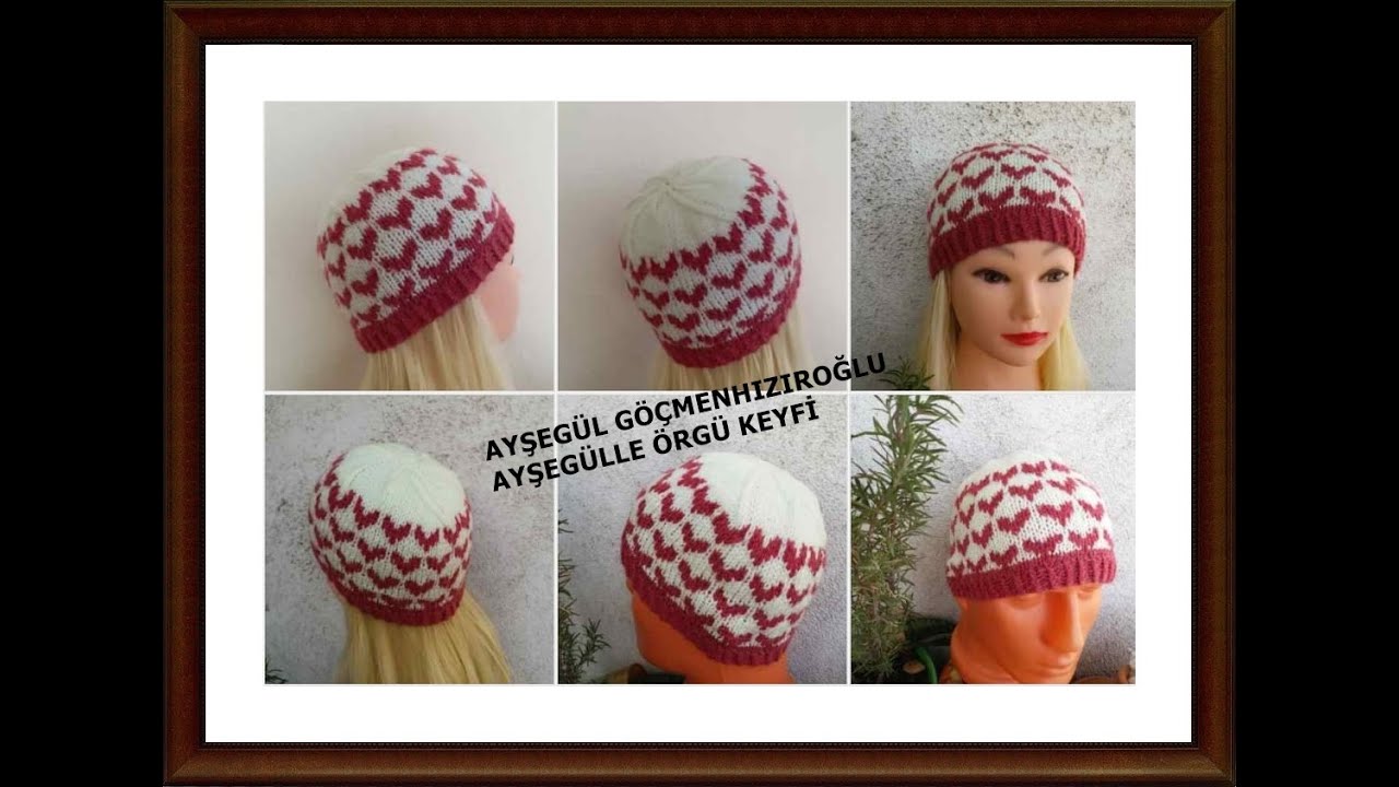Kalpli İki Renkli Bere Bu Senenin En Güzel Beresi, Knitting Patterns