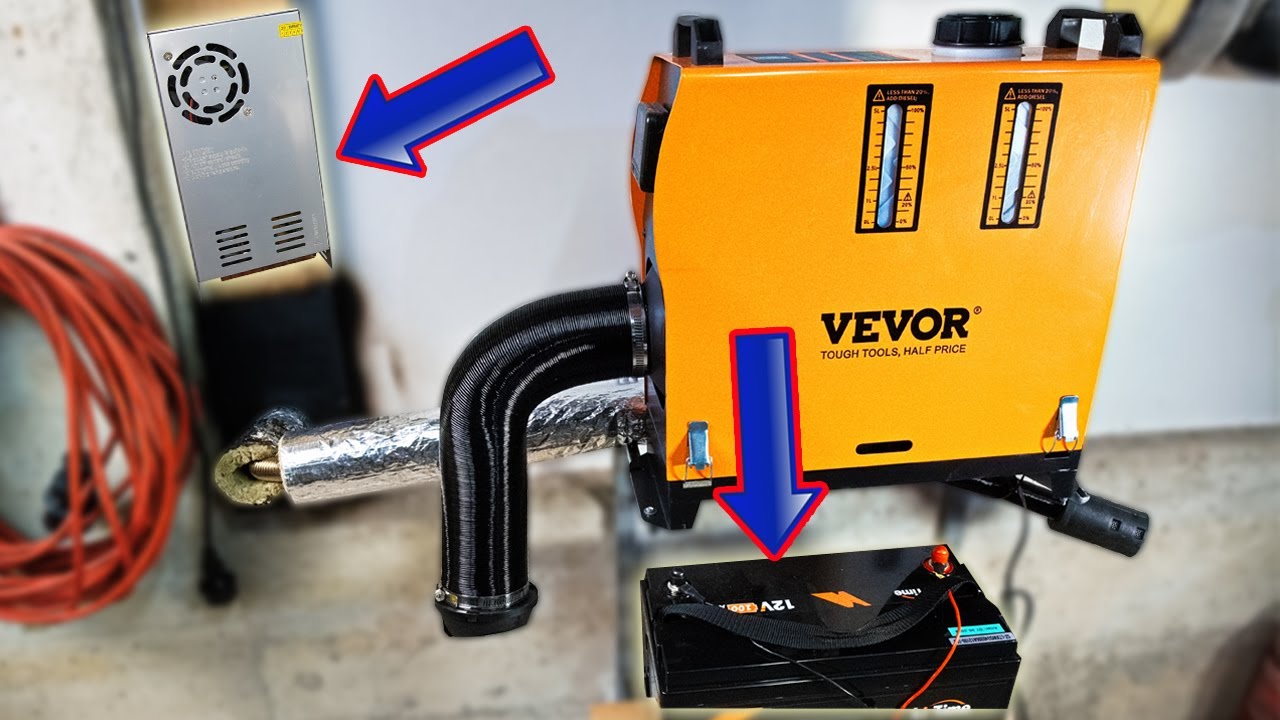 DIESEL STANDHEIZUNG FÜR DIE WERKSTATT! | TUTORIAL | BATTERIE UND NETZTEIL VARIANTE! | VEVOR XMZ-L-D2