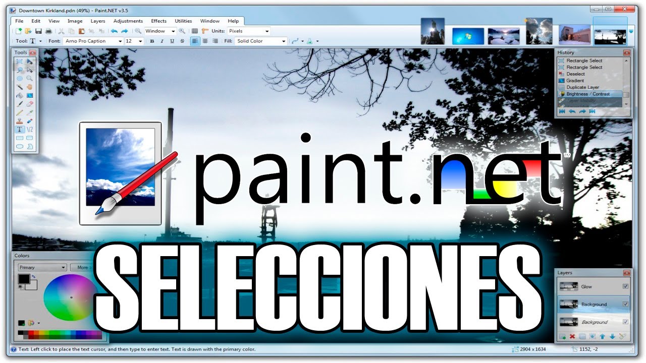 Paint.Net - Tutorial - Parte 2 - Herramientas de seleccion