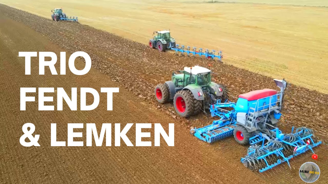Semi de colza AVEC le TRIO FENDT & LEMKEN